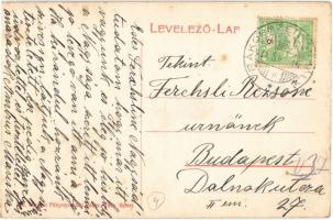 1911 Budapest XVI. Rákosszentmihály, lóvasúti végállomás és felszállás, vasútállomás