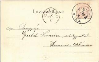 1899 (Vorläufer) Budapest IV. Újpest, Budapesti Vízművek K.-Megyeren (Káposztásmegyer). Schön Bernát...