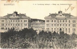 1906 Budapest XII. M. kir. csendőrségi laktanya. Böszörményi út 21.