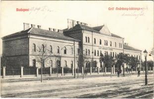 1909 Budapest X. Hungária körút, Gróf Andrássy laktanya