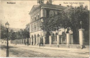 1912 Budapest I. Budai Helyőrségi kórház. Alkotás utca 25.  (Rb)