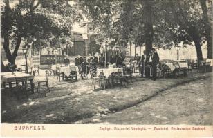 1908 Budapest XII. Zugliget, Disznó-fej vendéglő kerthelyisége