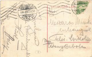 1914 Budapest XII. Városmajor utca, Gróf Semsey féle bérpalota, Bányász Ágoston és Bernvallner Imre ...