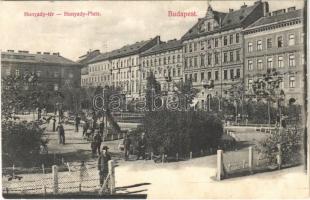 1907 Budapest VI. Hunyadi tér,  Hoffmann Kávéház, park. Divald Károly 34. (EK)