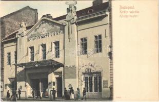 1905 Budapest VII. Király utca, Király színház, emeleti zártszék karzati ülő bejárata. Taussig Arthur 5466.