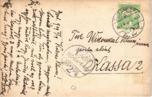 1909 Budapest XII. Téli sport a Zugligetben, gyerekek szánkókkal "végződik balesettel!". p...