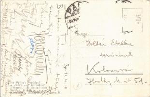 1941 Budapest I. Tóry György vendéglő a "Régi Zöld Hordóhoz", kert. Hattyú utca 14. (Rb)