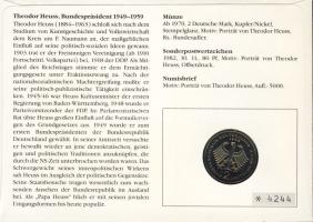 NSZK 1986. 2M "Theodor Heuss" érmés, bélyeges borítékon T:1