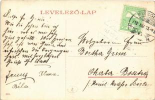 1912 Miskolc, Széchenyi utca, Pannonia szálloda, villamos, Weissberg Adolf Özv. utóda üzlete, lovash...