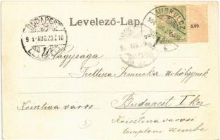 1904 Miskolc, Megyeház, utca, Kellner Ignác, Berkó Bernát üzlete, piaci árusok. Falkenstein S. kiadá...