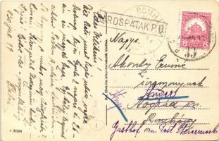 1930 Sárospatak, Strand fürdő, híd + "SÁROSPATAK P.U." + "SÁTORALJAÚJHELY-BUDAPEST 33...