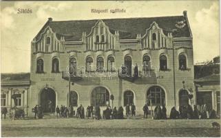 1912 Siklós, Központi szálloda, Kávéház és Étterem, piac. Feiler Miksa kiadása