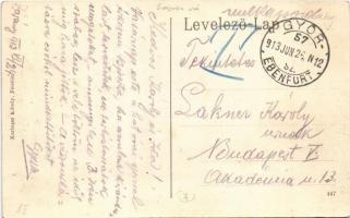 1913 Zárány, Zagersdorf; Fő utca, iskola és plébánia, szövetkezet üzlete / Hauptgasse, Schule, Pfarr...