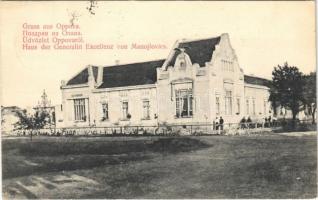1913 Ópáva, Oppova, Opovo; Manojlovics villa / Haus der Generalin Excellenz von Manojlovics
