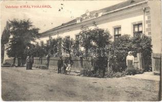 1913 Királyháza, Korolevo, Královo nad Tisou; állami népiskola / school (EK)