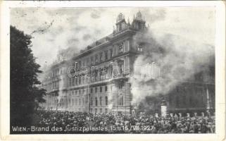 1927 Wien, Vienna, Bécs; Brand des Justizpalastes am 15 Juli / the burning Palace of Justice