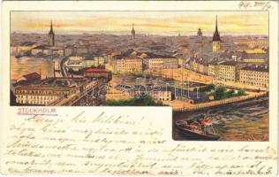 1899 (Vorläufer) Stockholm. Kanitz C. és fiai, Kosmos Budapest litho s: Basch Árpád