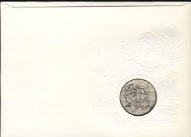 Liechtenstein 1987. "Karácsony" vallási témájú Ag emlékérem 17,87g érmés, bélyeges boríték...