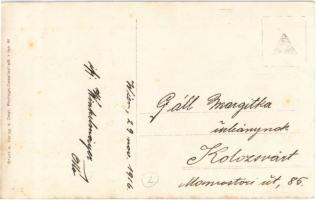 1916 Wien, Vienna, Bécs XIII. Schönbrunn, Die Aufbahrung des Kaisers Franz Josef / Catafalque of Fra...