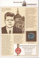 USA 1969. 1/2$ Ag "Kennedy" érmés emléklapon T:2+/2