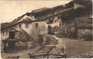 1919 Pozsony, Pressburg, Bratislava; Váralja lépcső / Pod hradom / stairs at the foot of the castle (EK)