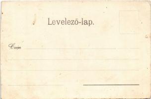 Besztercebánya, Banská Bystrica; Szent János (Szentjános) vasútállomás. Lechnitzky O. 68. / Bahnhof ...