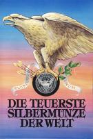 USA 1804. 1$ Ag "Liberty" utánverete érmés emléklapon "A világ legdrágább pénze" T:PP