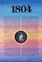 USA 1804. 1$ Ag "Liberty" utánverete érmés emléklapon "A világ legdrágább pénze"...