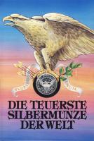 USA 1804. 1$ Ag "Liberty" utánverete érmés emléklapon "A világ legdrágább pénze" T:PP