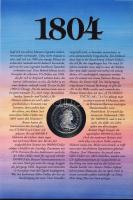 USA 1804. 1$ Ag "Liberty" utánverete érmés emléklapon "A világ legdrágább pénze"...