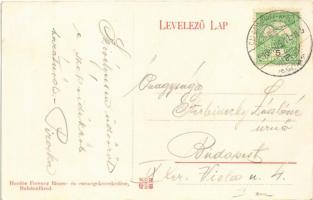 1910 Balatonfüred, Jacht Club, motorcsónakok. Hordós Ferenc kiadása