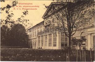 1908 Fehértemplom, Ung. Weisskirchen, Bela Crkva; Cs. és kir. térparancsnokság. W.L. 1161. / K.u.K. Platzcommando / Austro-Hungarian command (fl)
