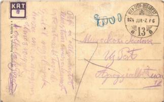 1934 Győr, Rába híd, Czulák Ferenc, Tatay József, Patay Zoltán üzlete. Vasúti levelezőlapárusítás  (...