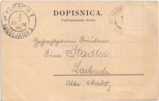 1899 (Vorläufer) Smarje-Sap, Sankt Marein; Pozdrav iz Smarija, Gostilna na postí / calvary, church, ...