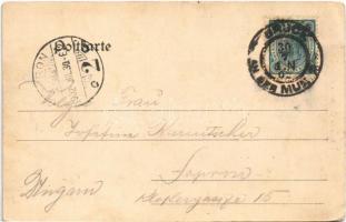 1902 Bruck an der Mur. Jos. Koch 62. Art Nouveau, floral litho (EK)