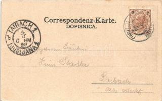 1899 (Vorläufer) Kranj, Krainburg; Kolodworska Restravracija / railway restaurant