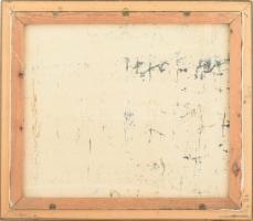 Németh János (1937-): Kőszeg látképe. Olaj, vászon, jelzett. Fa keretben, 60x80cm / János Németh (19...