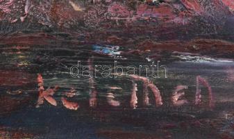 Kelemen Emil (1895-1975): Imaginárius táj. Olaj, vászon, jelzett. Hátoldalán Künstlerhaus (Bécs?) ki...