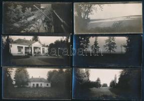 1908 Losoncnagyfalu, 26 db feliratozott fotó (18 db sztereó és 8 db sima), 5,5×13 cm / Veľká Ves, Sl...