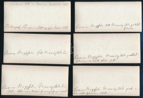 1908 Losoncnagyfalu, 26 db feliratozott fotó (18 db sztereó és 8 db sima), 5,5×13 cm / Veľká Ves, Sl...