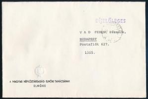 1979 Losonczi Pál (1919-2005) Kossuth-díjas magyar mezőgazdász, az Elnöki Tanács elnökének aláírása ...