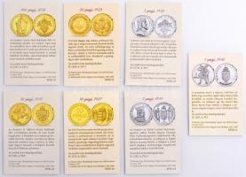 DN "Berán Pengő Sor színezüstből" a Berán Lajos által tervezett pengő pénzérmék Ag és aran...