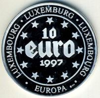 Európa 1997. 10€ Ag "Luxemburg" T:PP Tanúsítvánnyal!