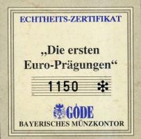 Európa 1997. 10€ Ag "Luxemburg" T:PP Tanúsítvánnyal!