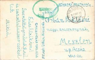 1942 Oroszország, utcakép bunkerrel. Orbán Miklós zls. 118/01. levele / WWI K.u.K. military from the...