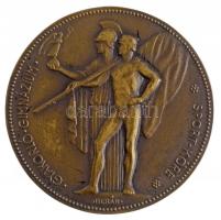 Berán Lajos (1882-1943) ~1940. "Gyakorló Gimnázium Sport Köre" egyoldalas Br díjérem "Ludvig" gyártói jelzéssel (50mm) T:1-