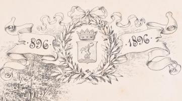 1896 Pozsonyvármegye Törvényhatósági Bizottságának Magyarország ezeréves fennállása emlékére 1896. m...