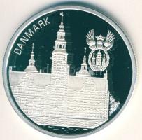 Európa 1996. 10€ Ag "Dánia-Rosenborg Slot" T:PP Tanúsítvánnyal!