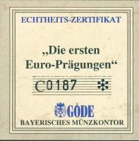 Európa 1996. 10€ Ag "Dánia-Rosenborg Slot" T:PP Tanúsítvánnyal!