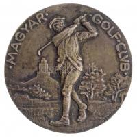 Berán Lajos (1882-1943) 1922. Magyar Golf Club / Német-magyar országközi mérkőzés fém emlékérem (71mm) T:2
